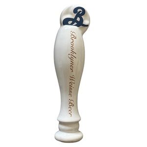 NWOT Vintage rare BROOKLYNER WEISSE Beer ceramic tap handle pull 10” NEW